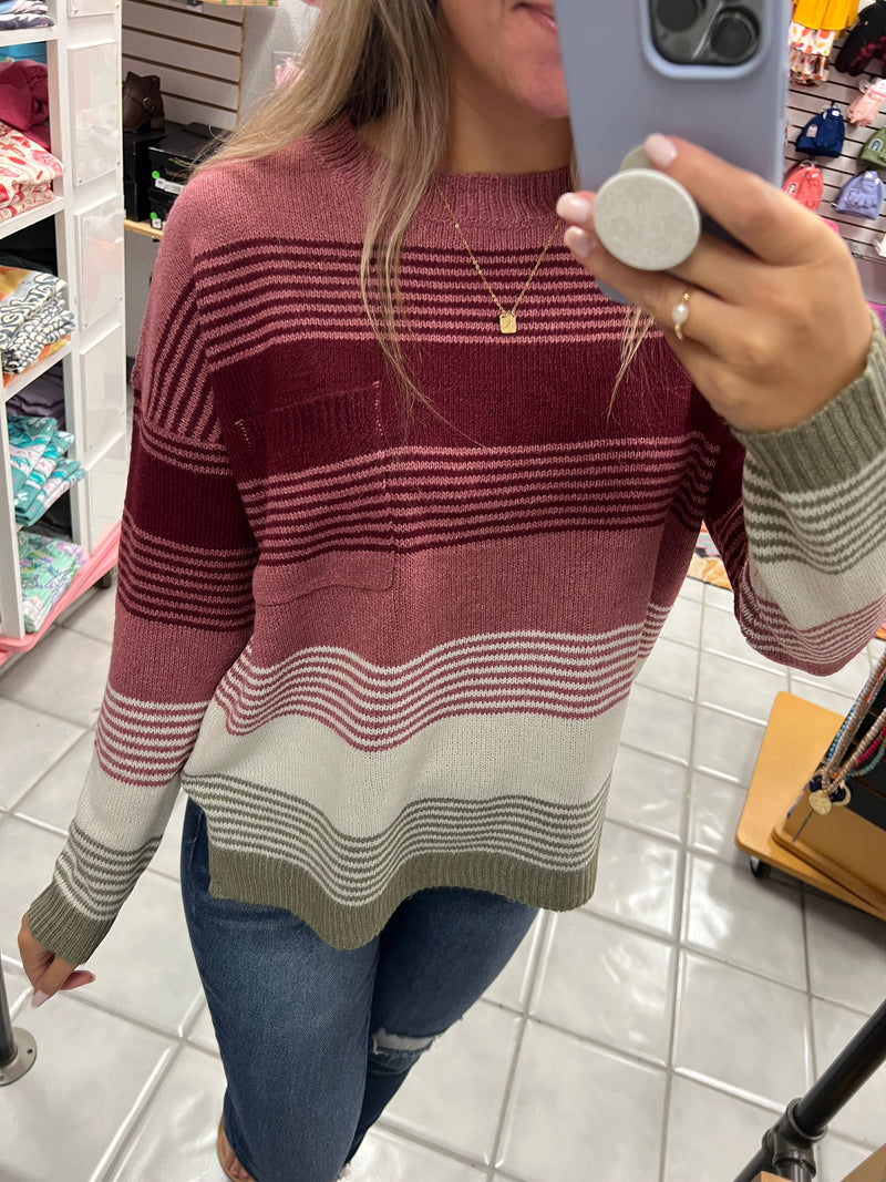 Stripe Colorblock Sweater