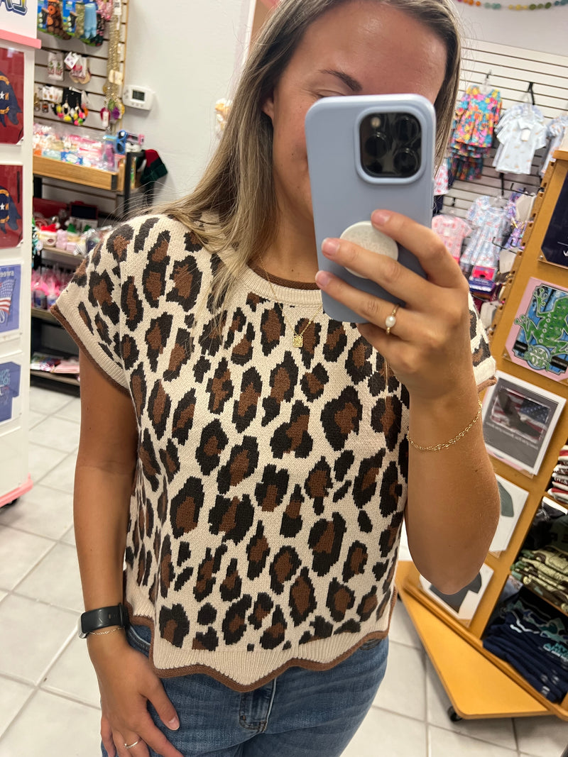 Cheetah SS Sweater