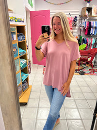 Z Rolled Short Sleeve Top*