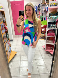 Geo Print Top*