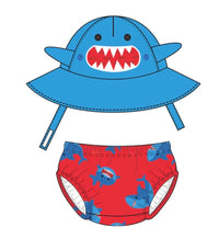Baby/Toddler Swim Diaper & Swim Hat Set