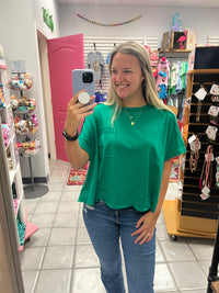 Cropped Pocket Top