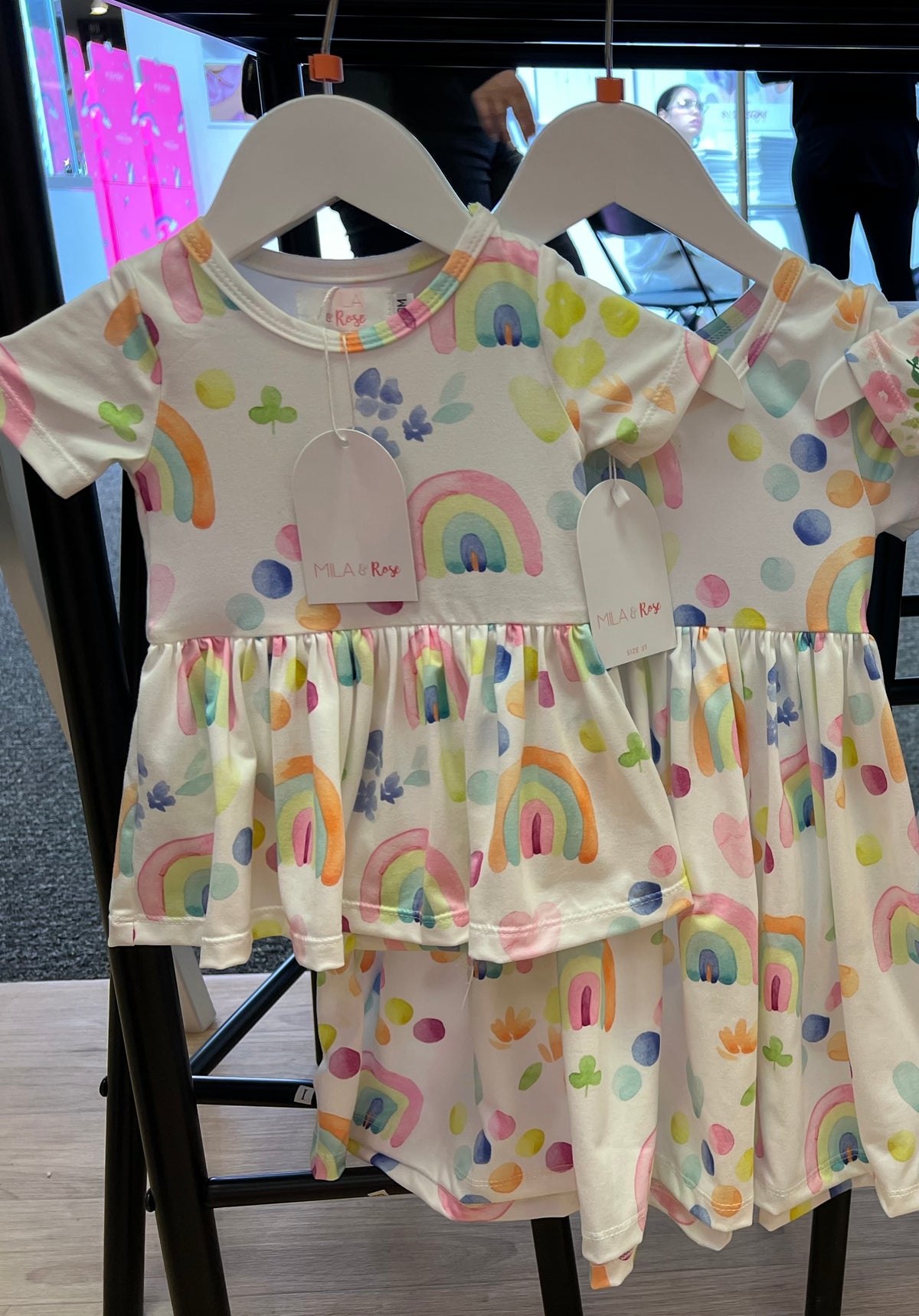 Watercolor Rainbow Baby Dress