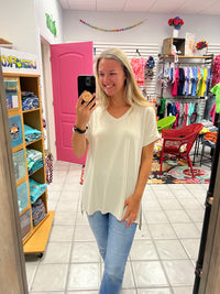Z Rolled Short Sleeve Top*