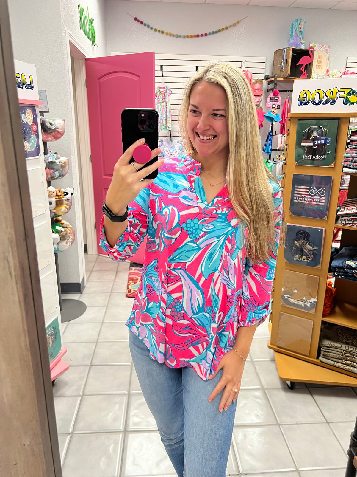 DS Neon Pink Lizzy Top