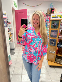 DS Neon Pink Lizzy Top
