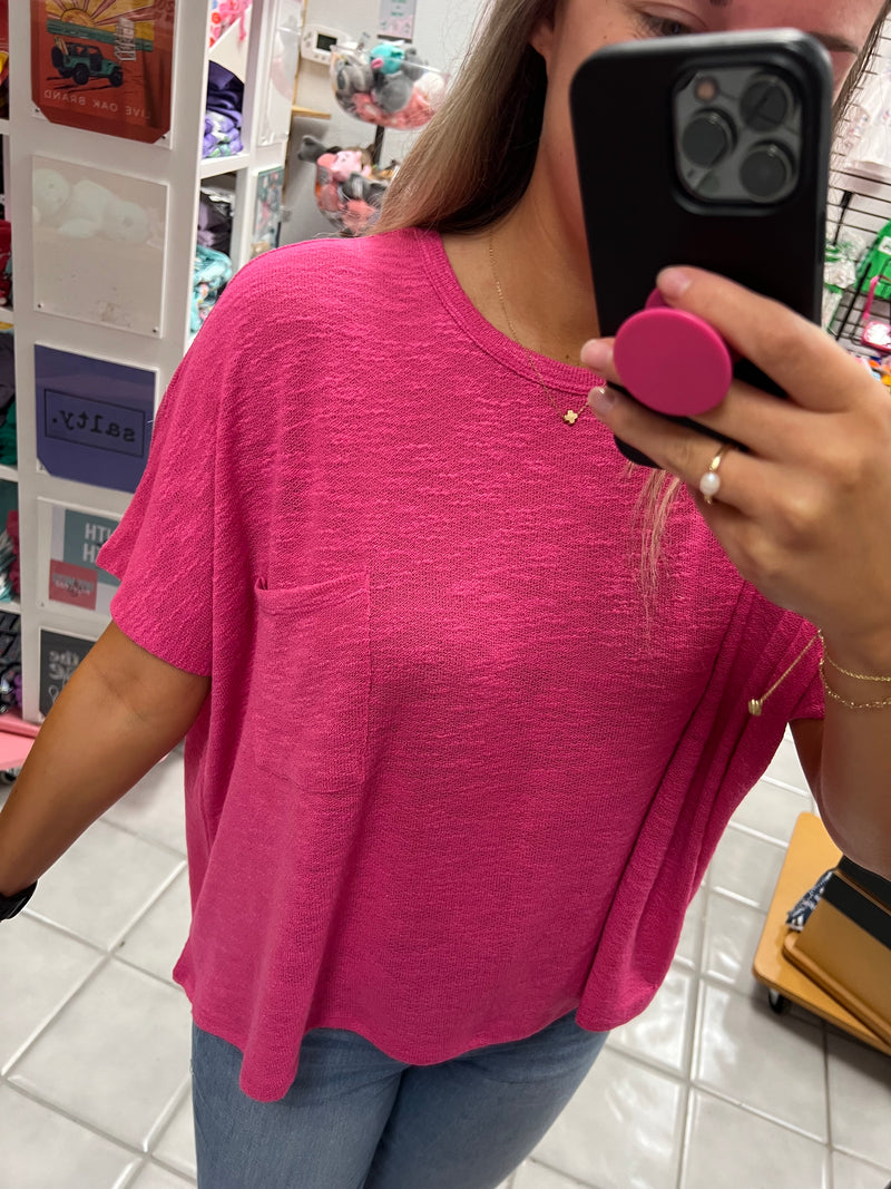 Oversized Hacci Top