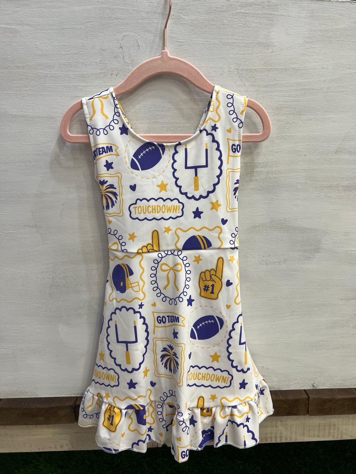 Purple & Gold Go Team Dress