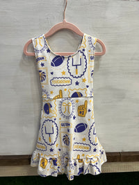 Purple & Gold Go Team Dress