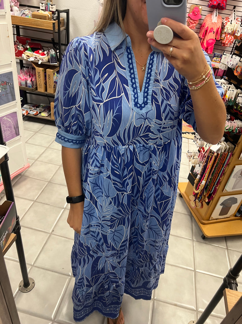 Leaf Boarder Dress