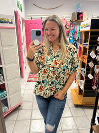 Fall Florals Top