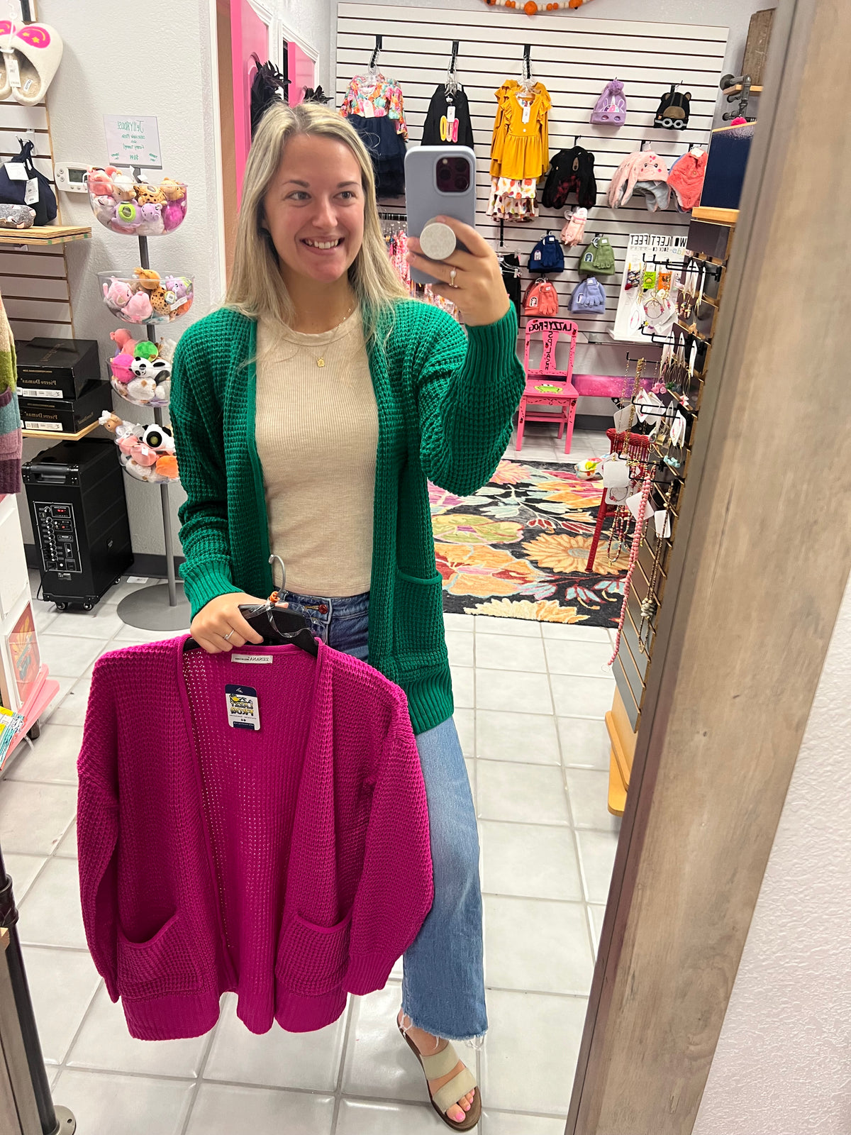 Z Waffle Cardigan