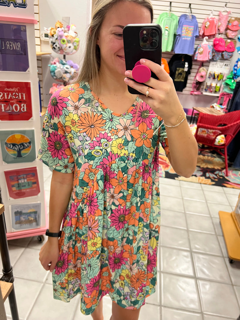 Tropical Color Dress