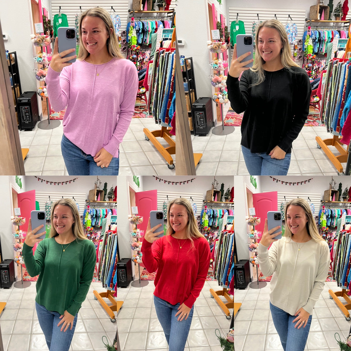 Z Front Seam Sweater