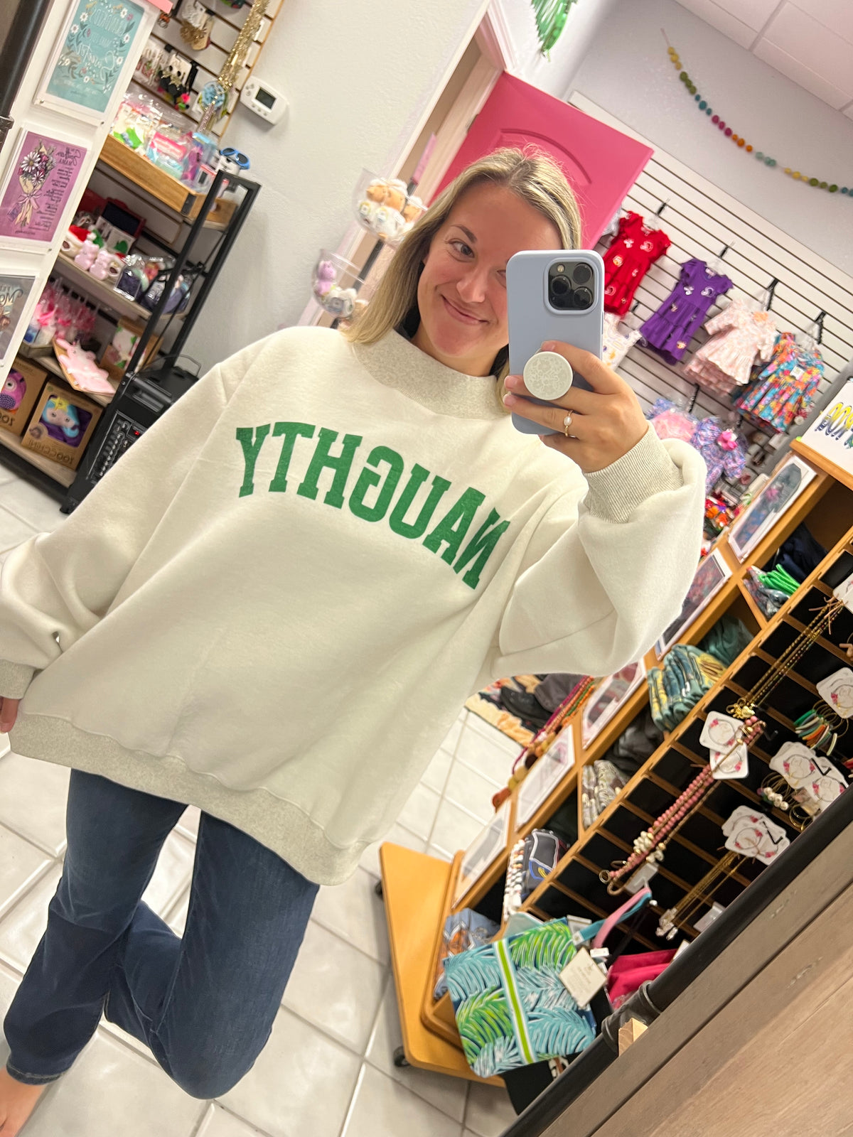 Grinch Reversible Mock Neck Sweatshirt