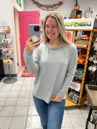 Z Hacci Basic Round Neck LS Top