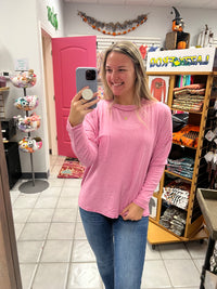 Z Hacci Basic Round Neck LS Top