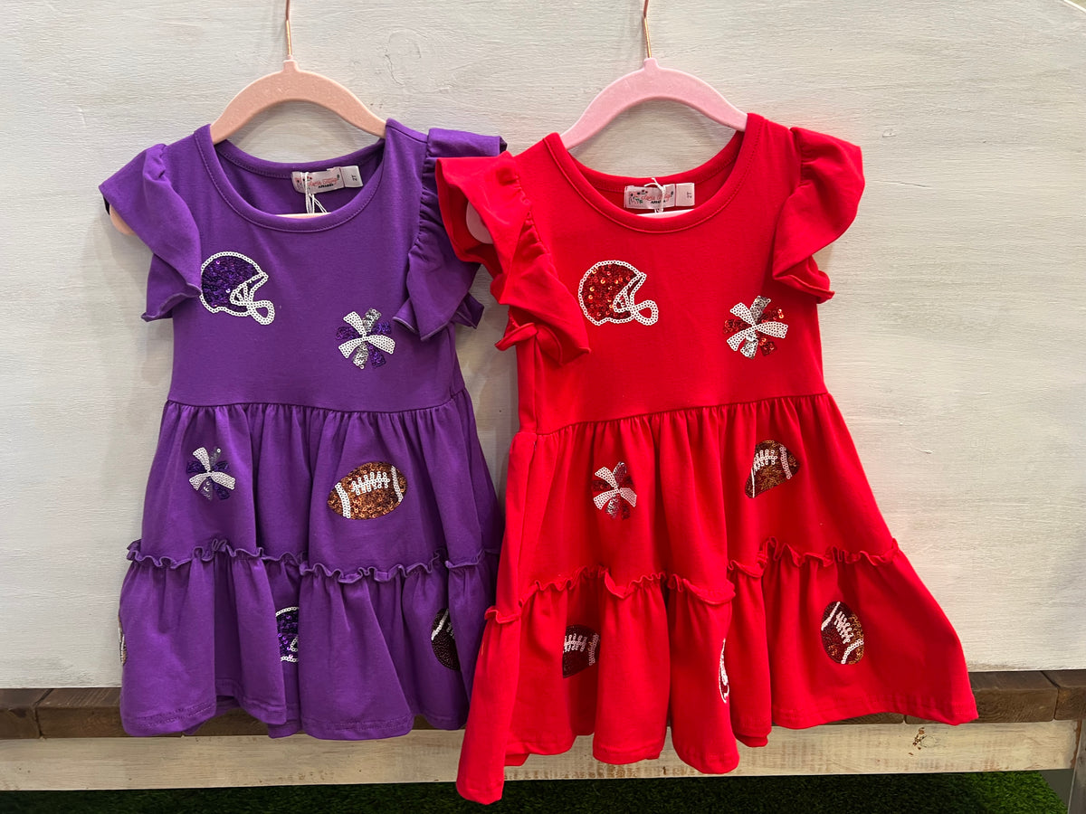 Kids Football Sequin Dress