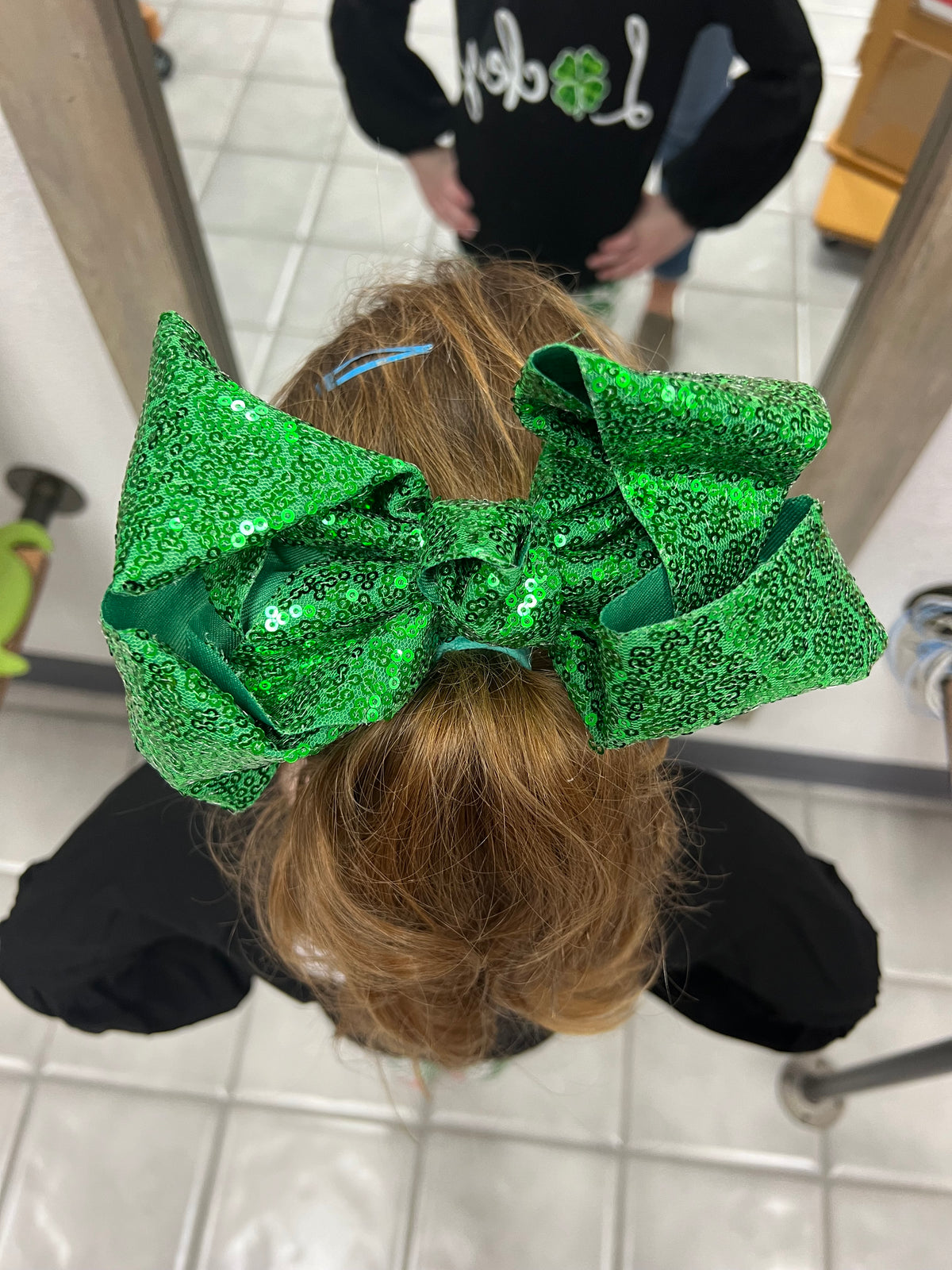 Emerald Green Hair Bow*