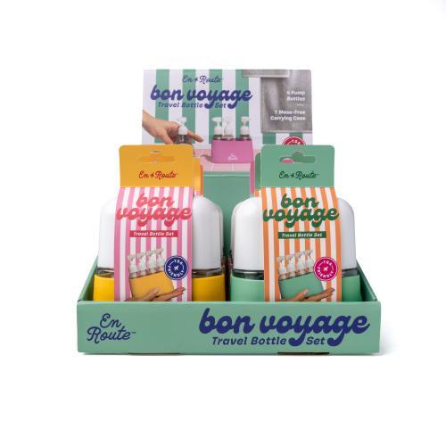 En Route Bon Voyage 4-Piece Travel Bottle Set