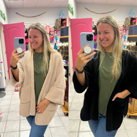 Chunky Knit Open Cardigan