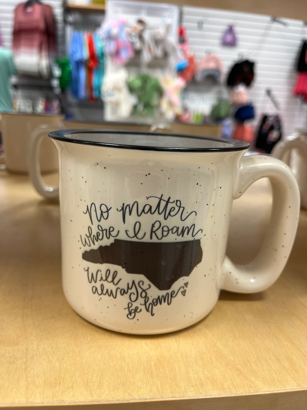 No Matter Where I Roam North Carolina Camper Mug