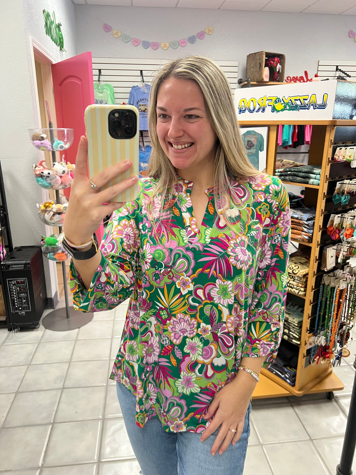 DS Lizzy Lucky Paisley Top