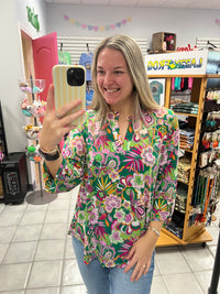DS Lizzy Lucky Paisley Top