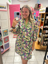 Green Floral Dress