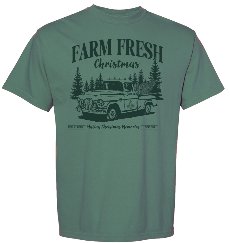 Southernology Farm Fresh Christmas Statement Short Sleeve T Shirt