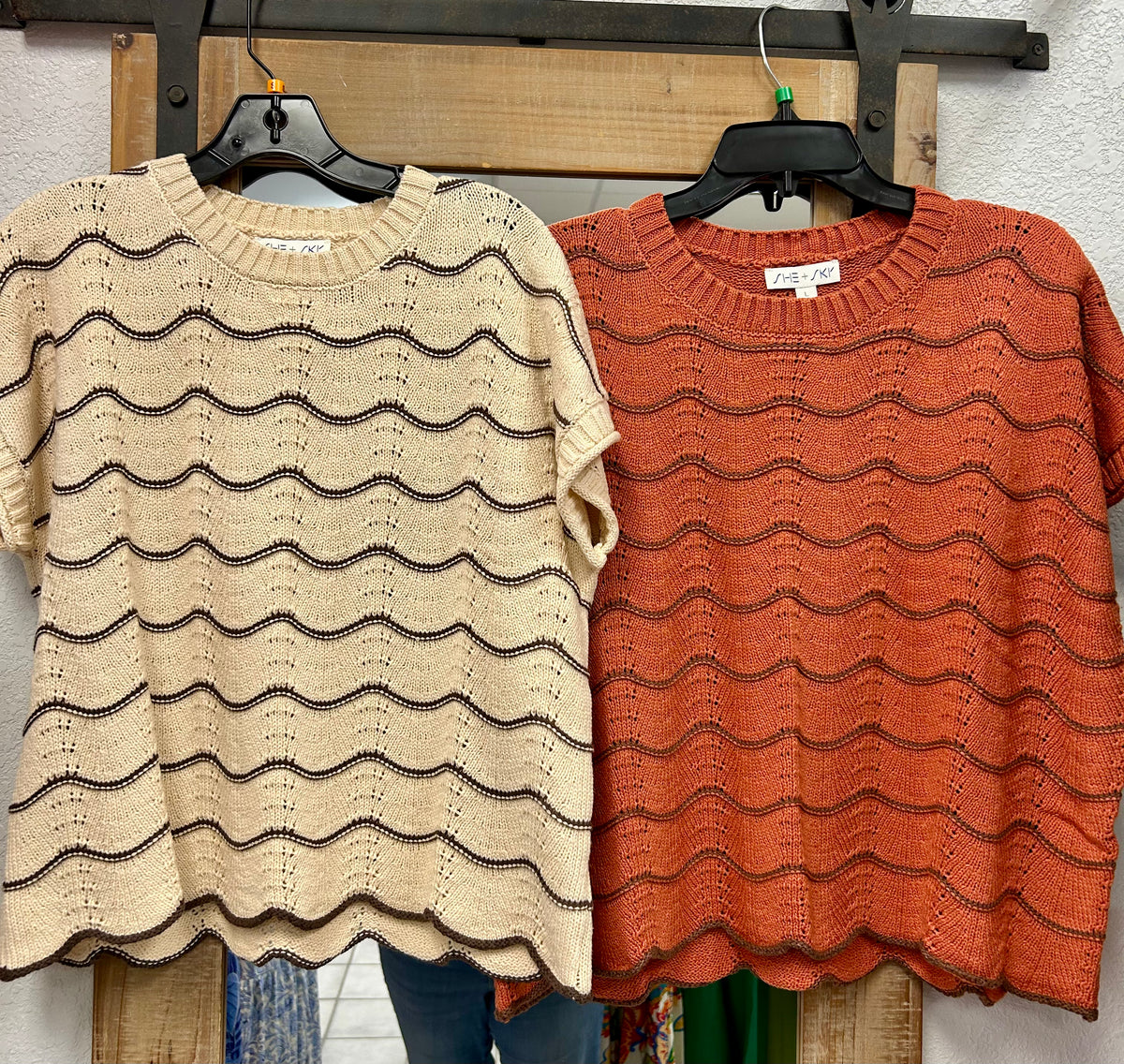 Crochet Striped Sweater