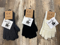 CC Solid Ribbed Gloves