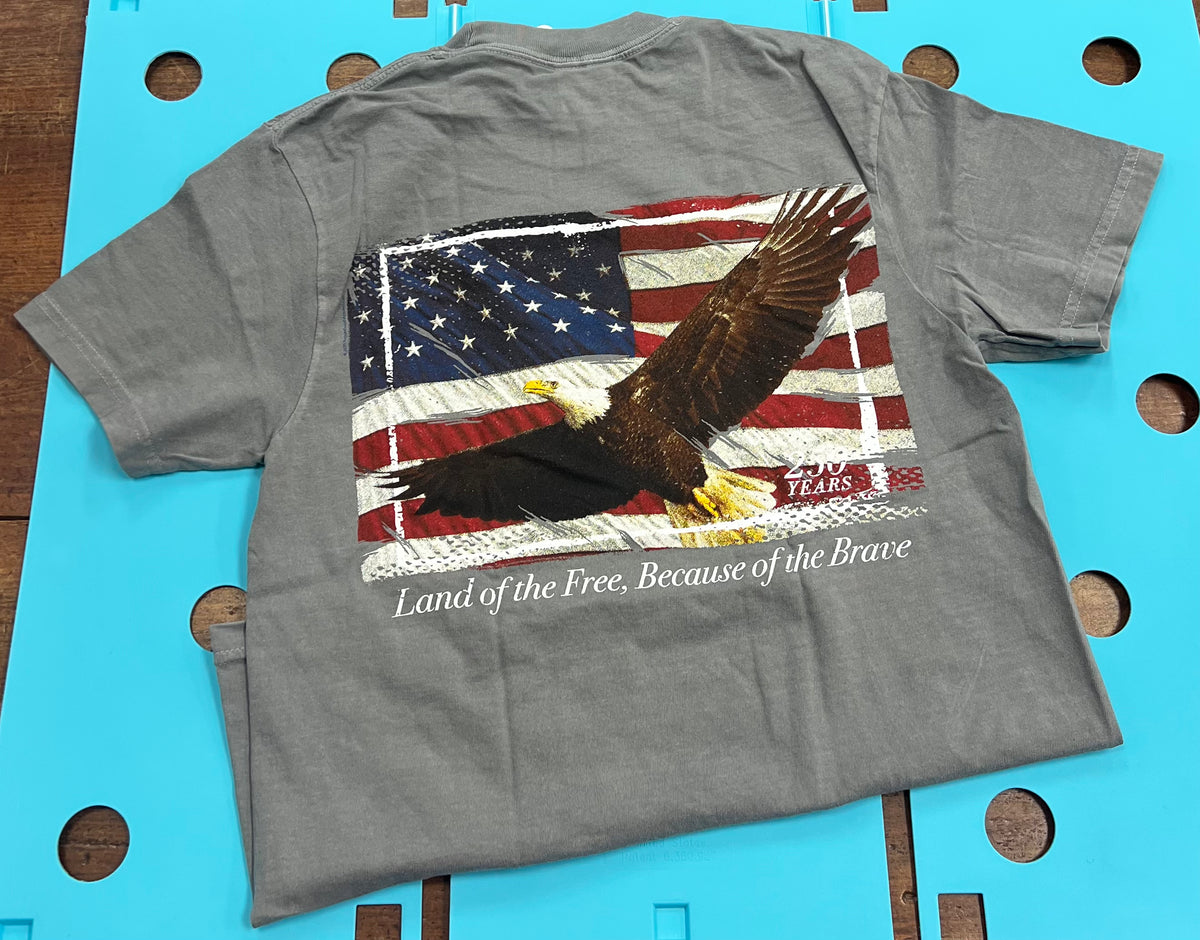 Rugged South Land of the Free Eagle SS Tshirt