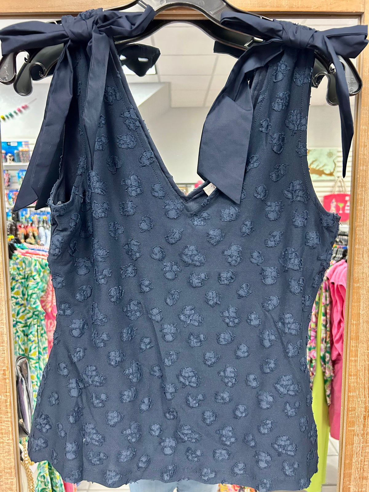 Navy Tank w/ Decorative Bow