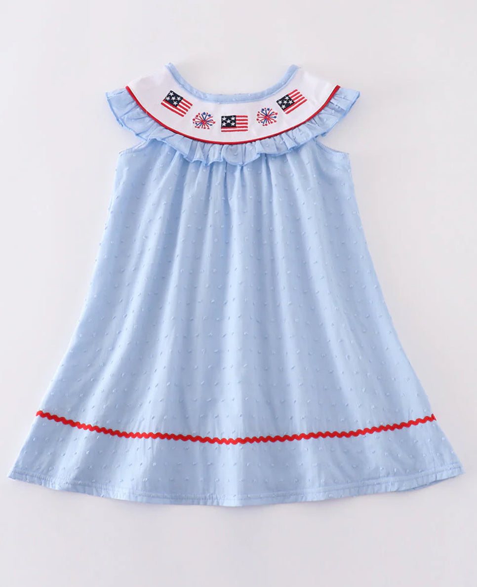 Swiss Dot Flag Dress