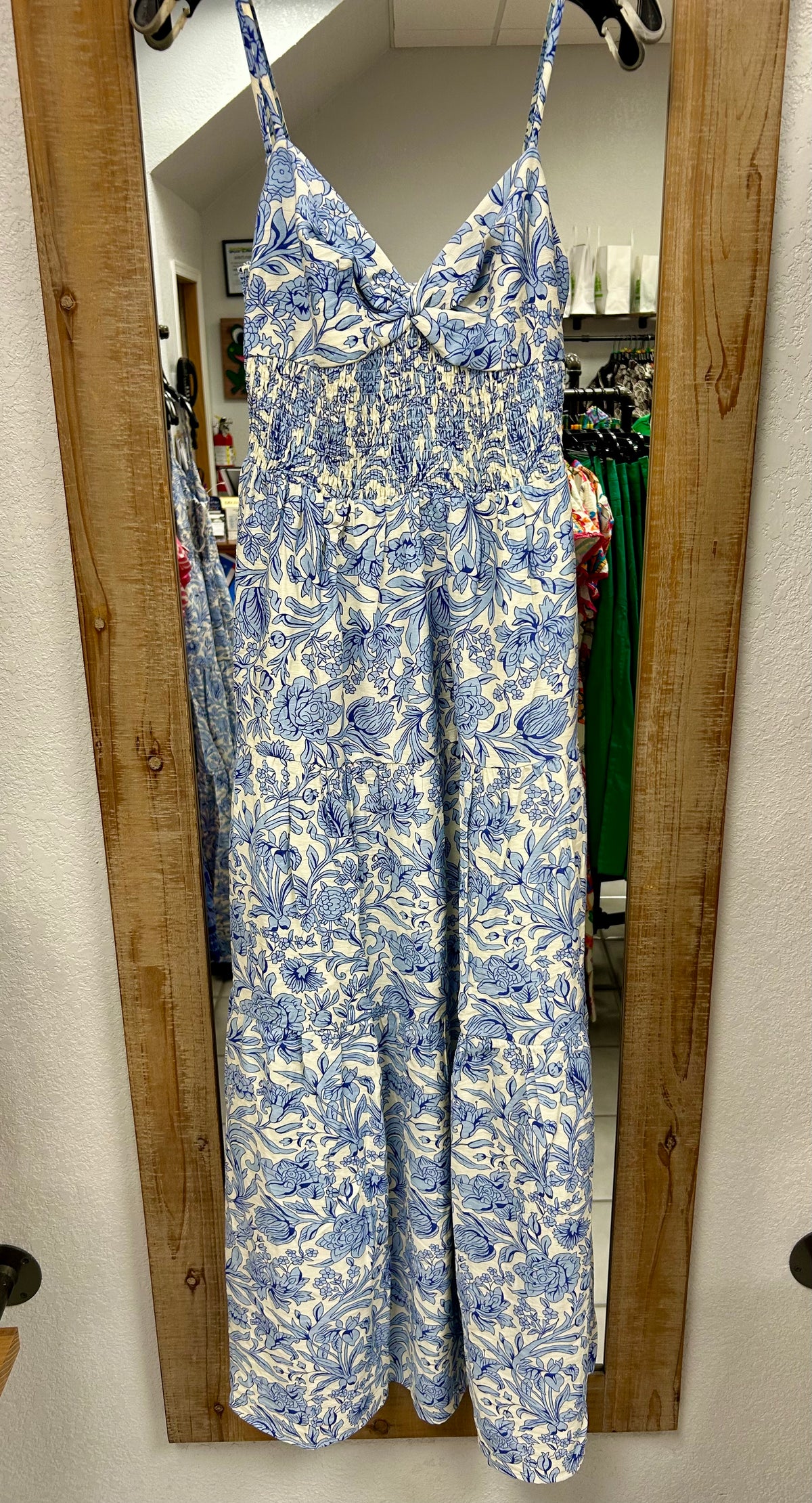 Blue/White Floral Maxi