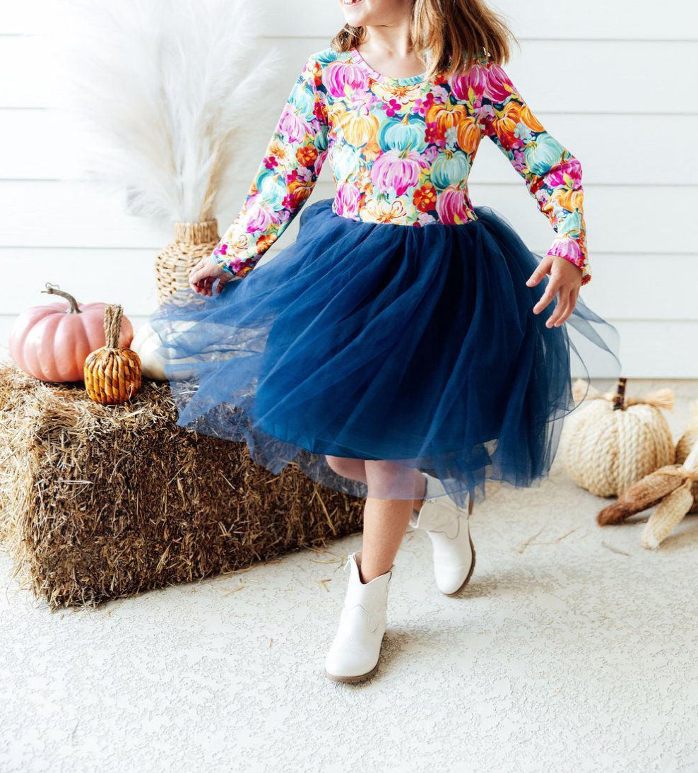 Preppy Patch Tutu Dress