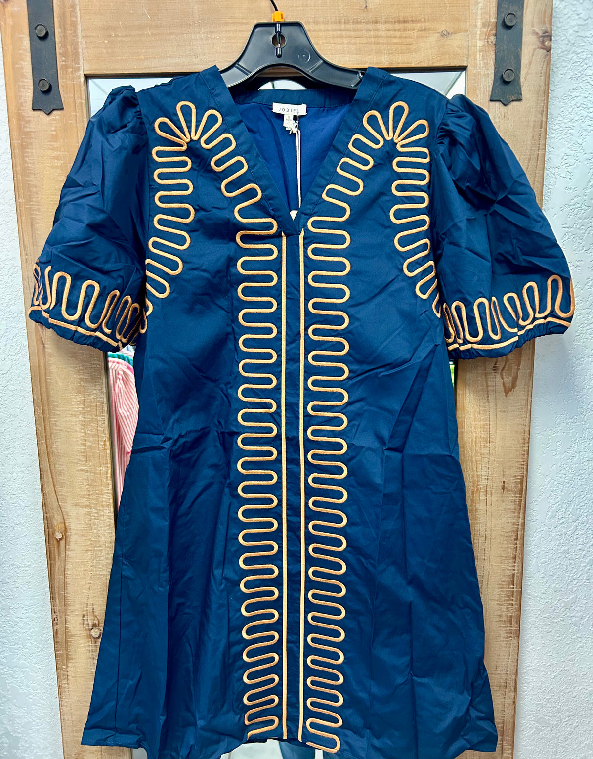 Navy & Orange Dress