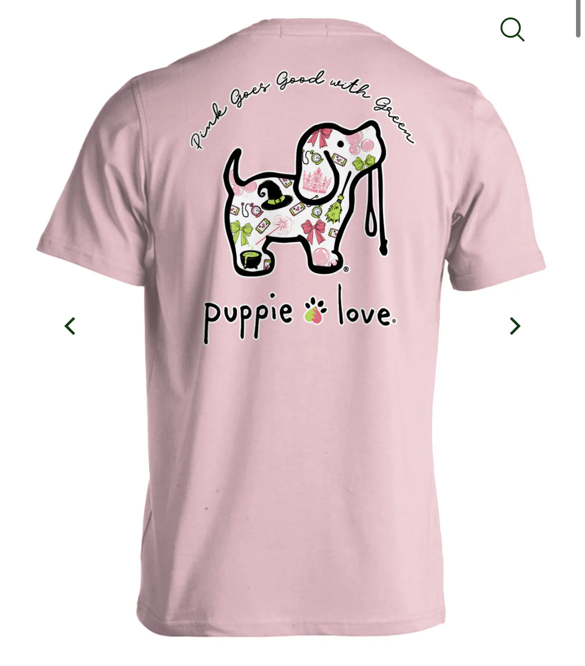 Puppie Love Pink & Green Pup