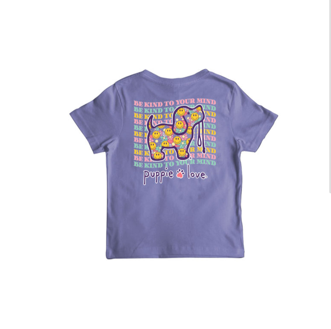 YOUTH Puppie Love Smiley Flowers SS Tshirt*