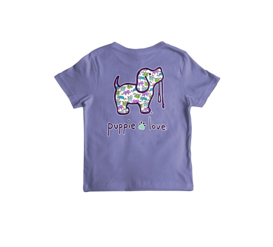 YOUTH Puppy Love Sloth Puppy SS Tshirt*
