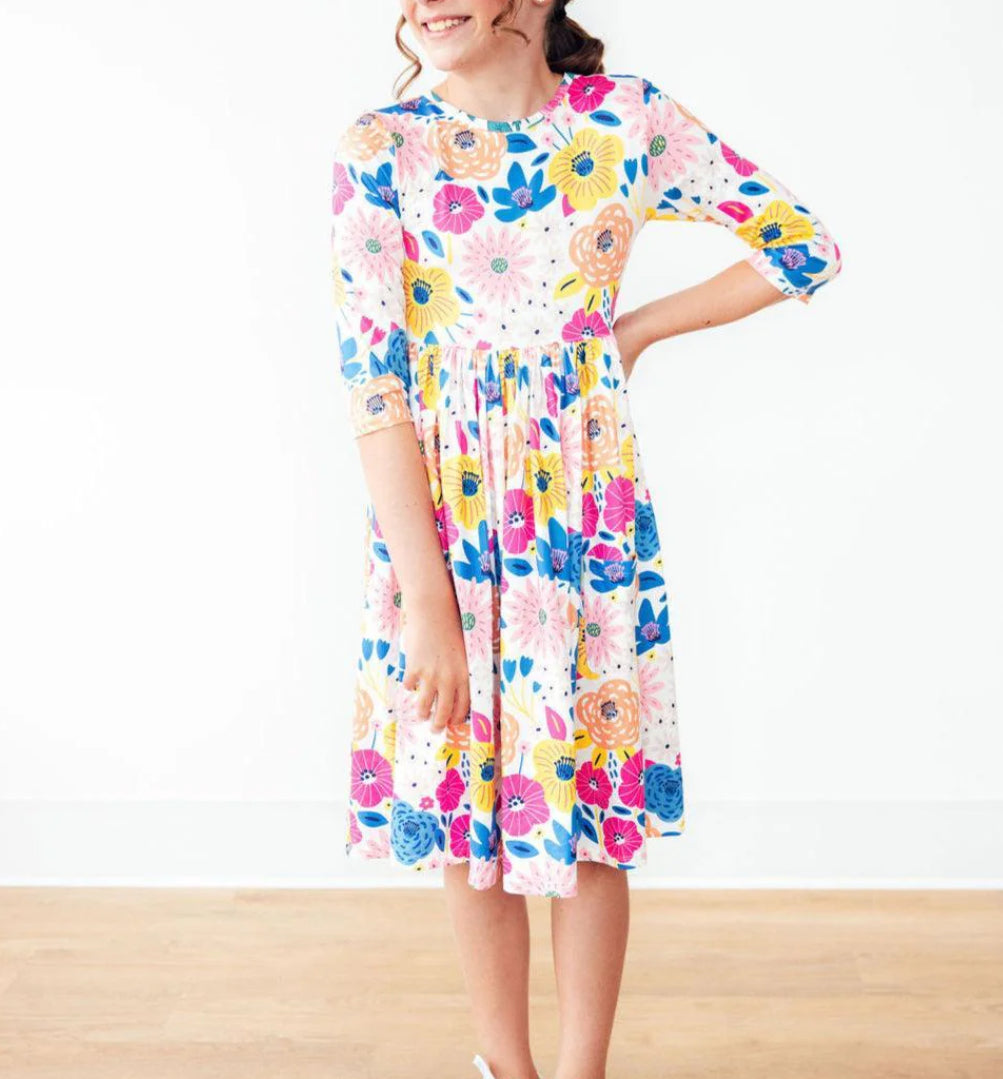 Sunshine Floral Twirl Dress
