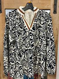 Jodifl Black/White Long Sleeve Top