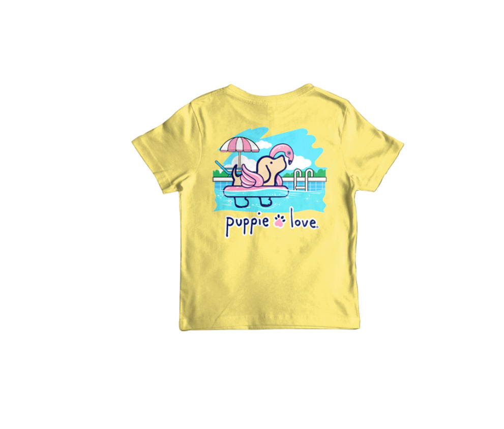 YOUTH Puppie Love Flamingo Float SS Tshirt*