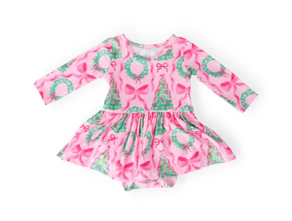 JIngle Bows Twirl Bodysuit
