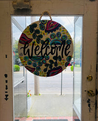 Whimsical Welcome Door Hanger