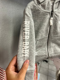 River Grey Hoodie Zip Up