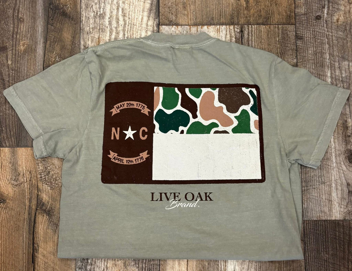 Live Oak Camo State Flag SS Tshirt