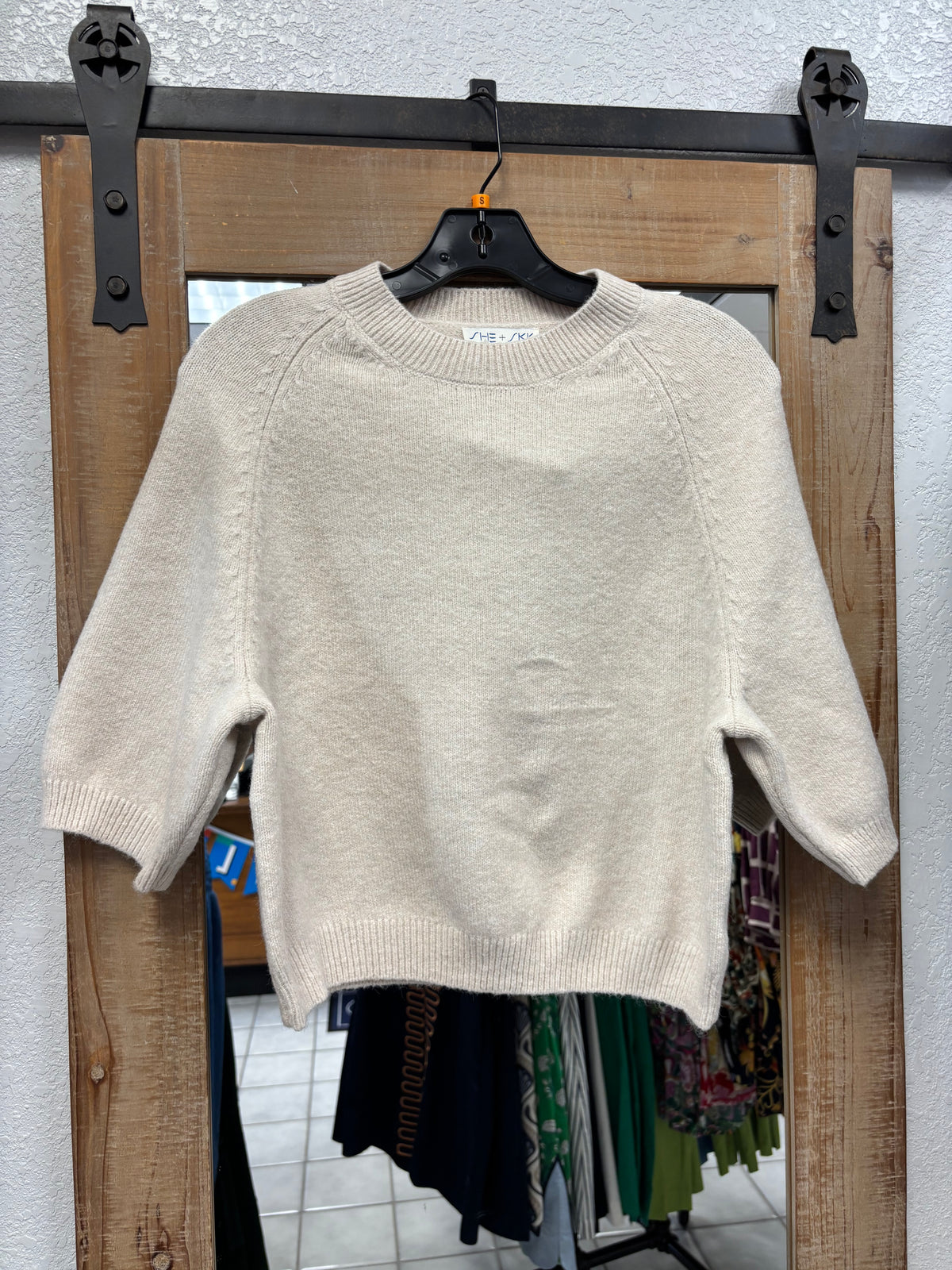 She&Sky SS Sweater- Cream