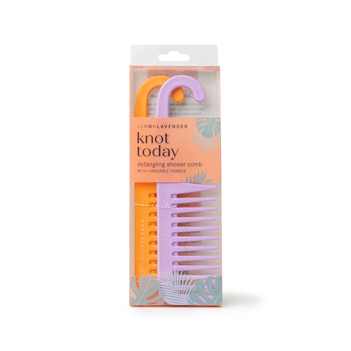 Lemon Lavender Knot today 2-pack detangling shower comb